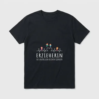 Erzieherin Lustiger Pädagogin Spruch T-Shirt – Klassisches T-Shirt in Schwarz