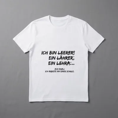 Ich bin Lehrer Lustiges T-Shirt – Klassisches T-Shirt in Schwarz