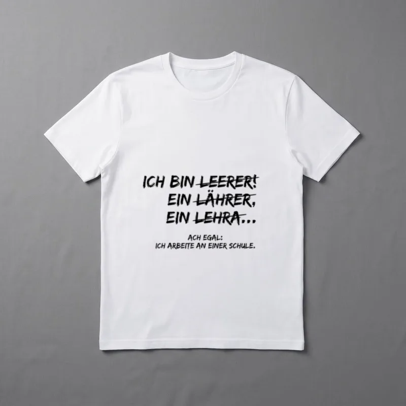 Ich bin Lehrer Lustiges T-Shirt – Klassisches T-Shirt in Schwarz