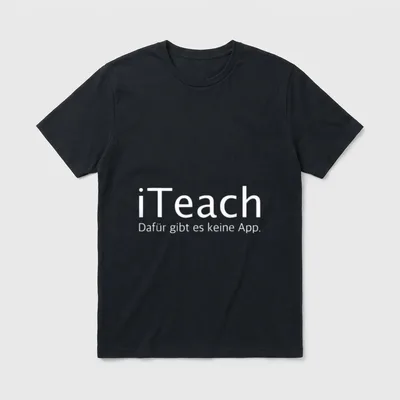 iTeach Lehrerin Beruf Lustiger T-Shirt – Klassisches T-Shirt in Schwarz