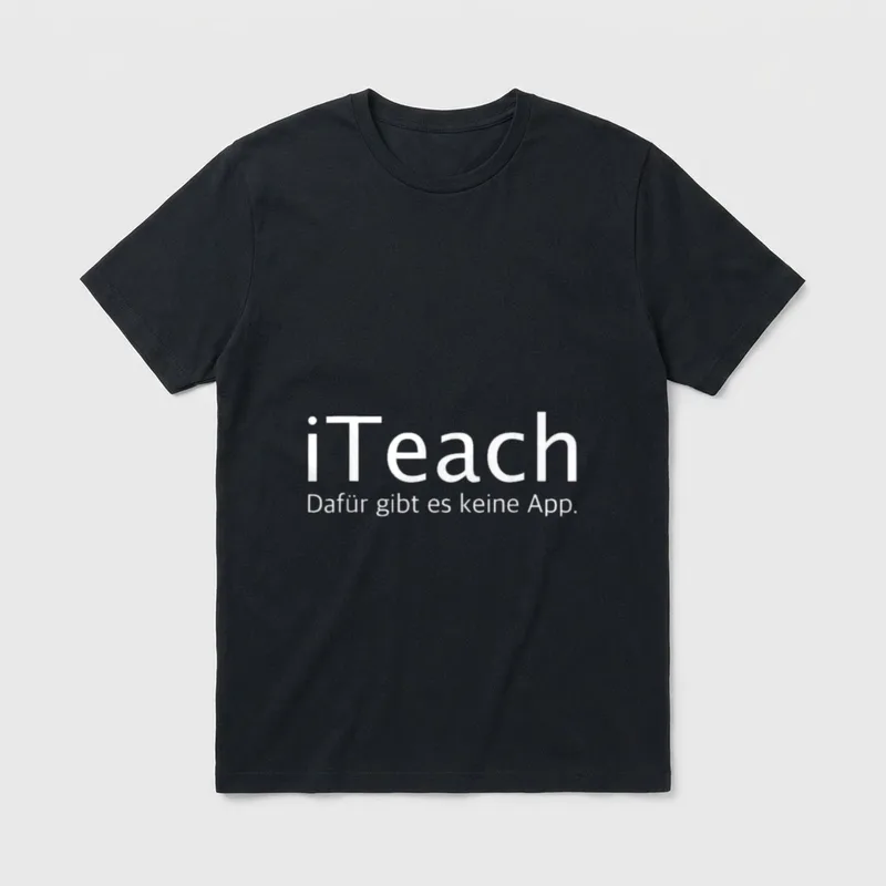 iTeach Lehrerin Beruf Lustiger T-Shirt – Klassisches T-Shirt in Schwarz