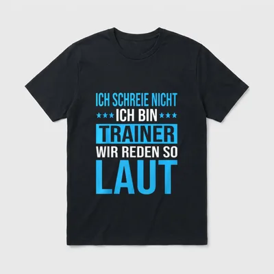 Sportlehrer Fußballtrainer Sprüche Fußball T-Shirt – Klassisches T-Shirt in Schwarz
