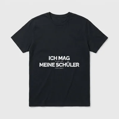 Deutschlehrer Spruch lustig Lehrer T-Shirt – Klassisches T-Shirt in Schwarz