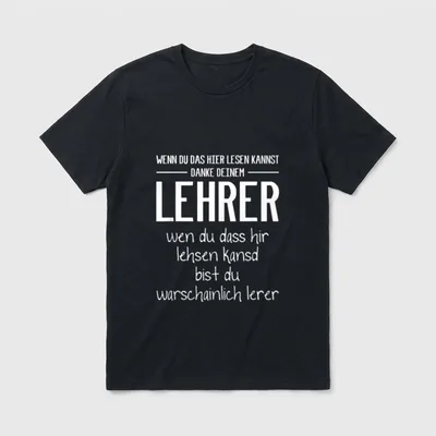 Lehrer lustig Schule Lehrerin T-Shirt – Klassisches T-Shirt in Schwarz