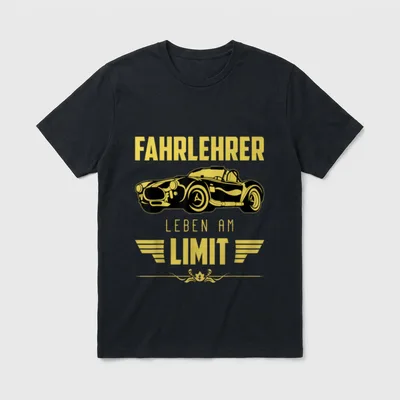 Fahrschule Fahrlehrer Führerschein Lehrer T-Shirt – Klassisches T-Shirt in Schwarz
