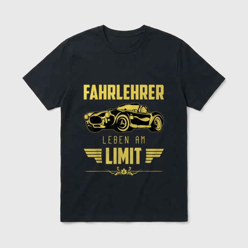 Fahrschule Fahrlehrer Führerschein Lehrer T-Shirt – Klassisches T-Shirt in Schwarz