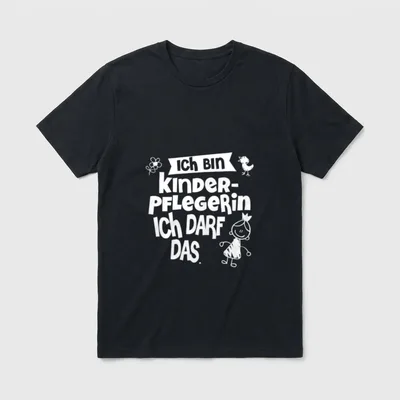 Ich bin Kinderpflegerin! Kita T-Shirt – Klassisches T-Shirt in Schwarz