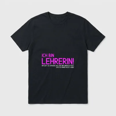 Lustiger Spruch Klassenlehrerin Lehrerin T-Shirt – Klassisches T-Shirt in Schwarz