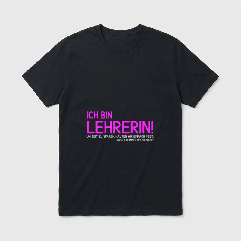 Lustiger Spruch Klassenlehrerin Lehrerin T-Shirt – Klassisches T-Shirt in Schwarz