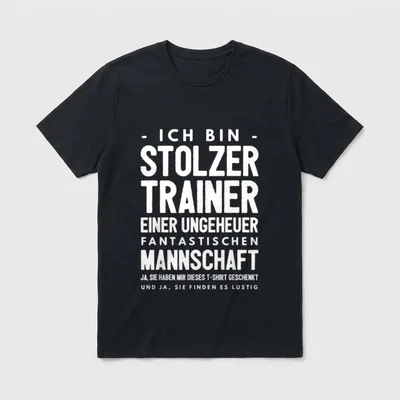 Lustiges Trainer Sportlehrer Coach T-Shirt – Klassisches T-Shirt in Schwarz