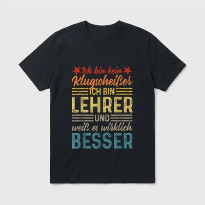 Lehrer Ich bin kein T-Shirt – Klassisches T-Shirt in Schwarz