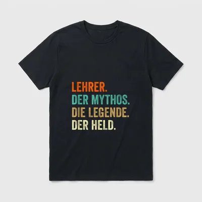 Lehrer Lustig Lehrer & Erzieher T-Shirt – Klassisches T-Shirt in Schwarz