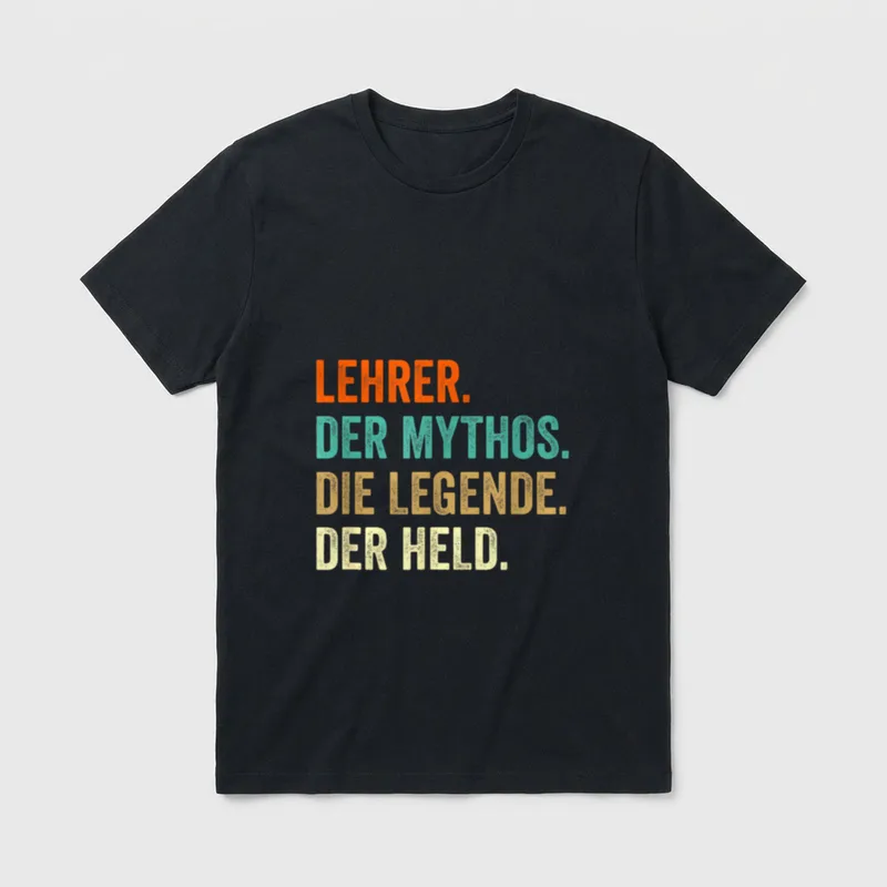 Lehrer Lustig Lehrer & Erzieher T-Shirt – Klassisches T-Shirt in Schwarz