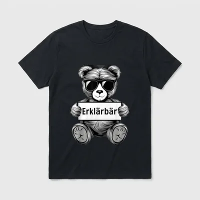 Erklärbär Lehrer Abschiedsgeschenk Lehrerin T-Shirt – Klassisches T-Shirt in Schwarz