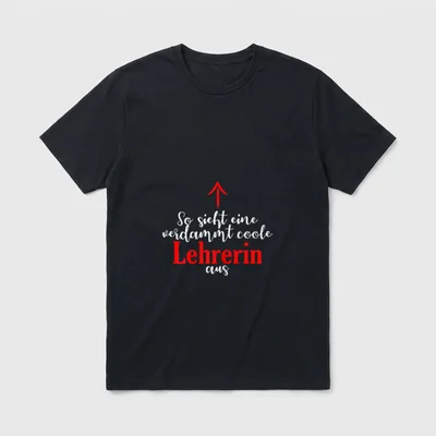 Lehrer Superheldenin Spruch Lustige T-Shirt – Klassisches T-Shirt in Schwarz