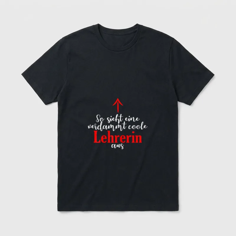 Lehrer Superheldenin Spruch Lustige T-Shirt – Klassisches T-Shirt in Schwarz