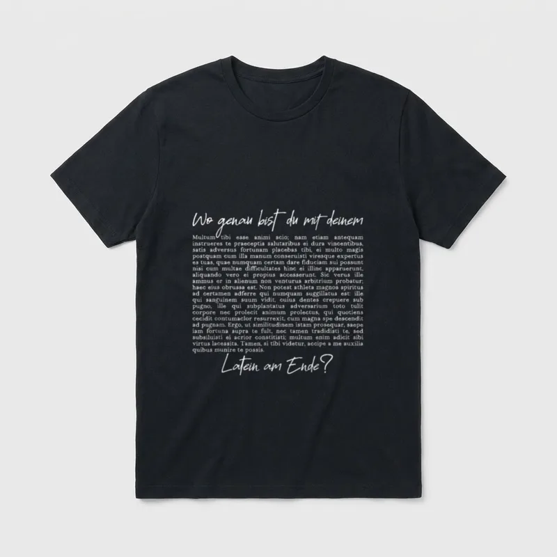 Latein Lateinunterricht Humor Lateinlehrerin T-Shirt – Klassisches T-Shirt in Schwarz