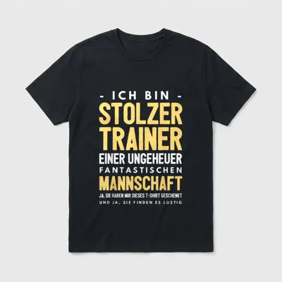 Trainer Fussball Coach Sportlehrer T-Shirt – Klassisches T-Shirt in Schwarz