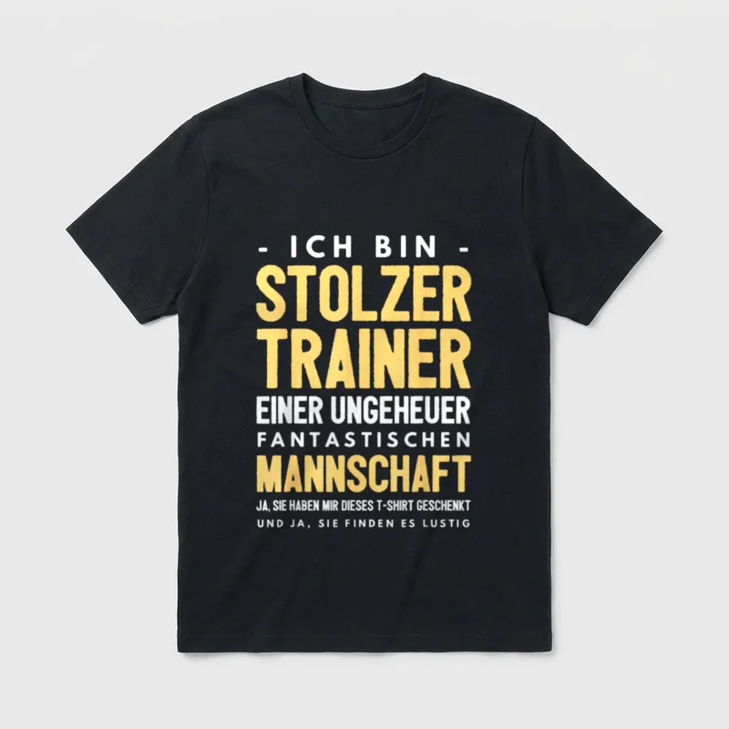 Trainer Fussball Coach Sportlehrer T-Shirt – Klassisches T-Shirt in Schwarz