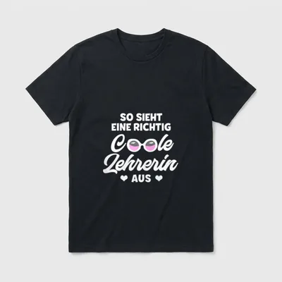 Lustiges Lehrer So sieht T-Shirt – Klassisches T-Shirt in Schwarz