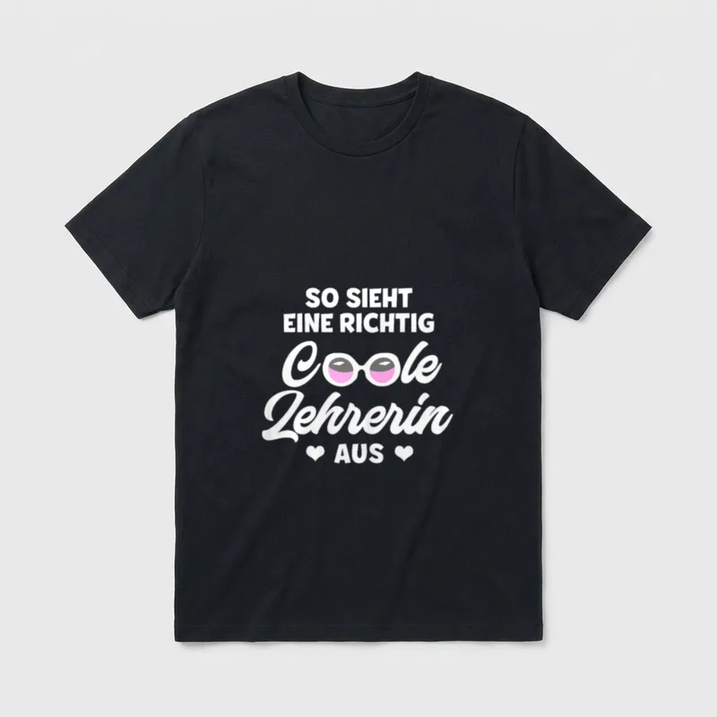 Lustiges Lehrer So sieht T-Shirt – Klassisches T-Shirt in Schwarz