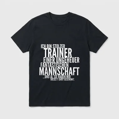 Lustiges Sport Trainer Coach T-Shirt – Klassisches T-Shirt in Schwarz