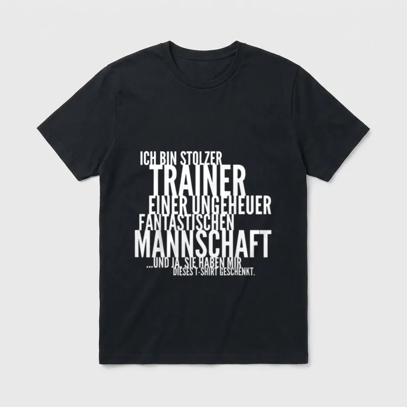 Lustiges Sport Trainer Coach T-Shirt – Klassisches T-Shirt in Schwarz