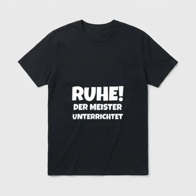 Ruhe Der Meister Unterrichtet T-Shirt – Klassisches T-Shirt in Schwarz