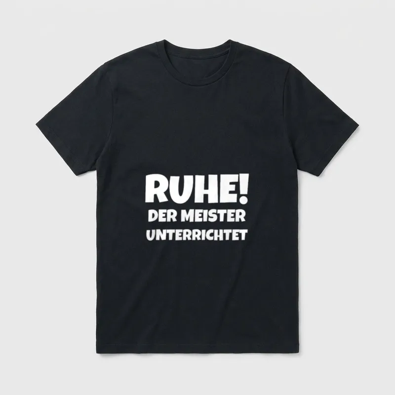 Ruhe Der Meister Unterrichtet T-Shirt – Klassisches T-Shirt in Schwarz