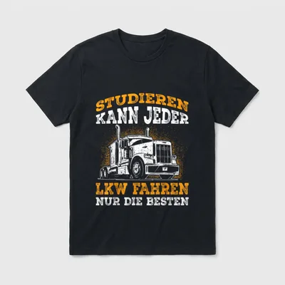 LKW Fahrer Fernfahrer lustige T-Shirt – Klassisches T-Shirt in Schwarz