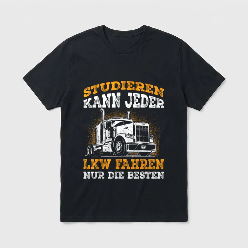 LKW Fahrer Fernfahrer lustige T-Shirt – Klassisches T-Shirt in Schwarz