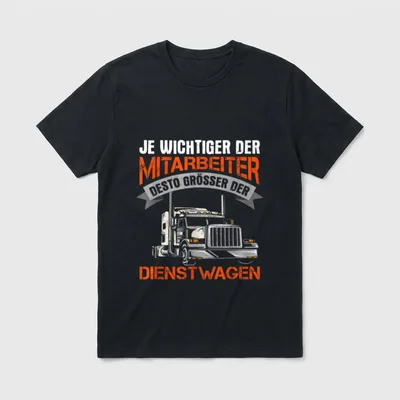 LKW-Fahrer Lustiger LKW Spruch T-Shirt – Klassisches T-Shirt in Schwarz