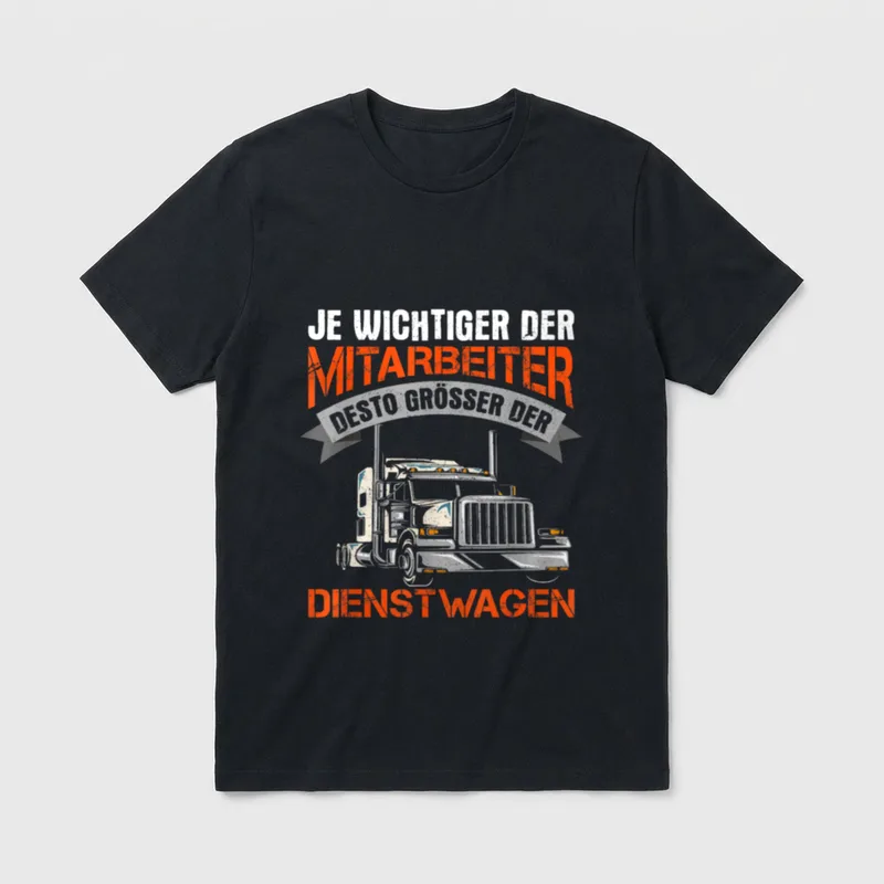 LKW-Fahrer Lustiger LKW Spruch T-Shirt – Klassisches T-Shirt in Schwarz