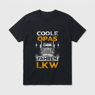 LKW-Fahrer Opa Spruch Berufskraftfahrer T-Shirt – Klassisches T-Shirt in Schwarz
