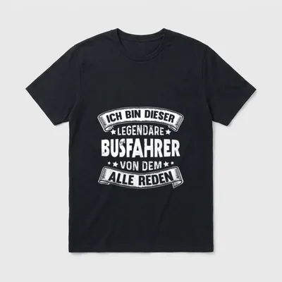 Busfahrer Legendär Busfahrerin Lustiges T-Shirt – Klassisches T-Shirt in Schwarz