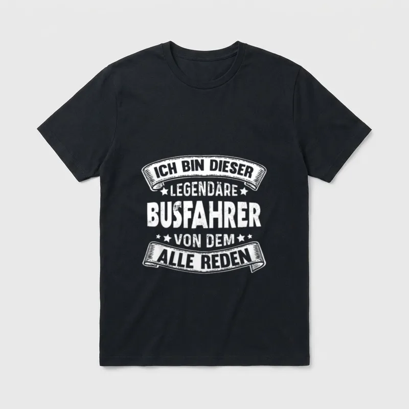 Busfahrer Legendär Busfahrerin Lustiges T-Shirt – Klassisches T-Shirt in Schwarz