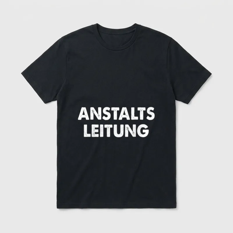 Spaßige Outfits Anstaltsleitung Lustige T-Shirt – Klassisches T-Shirt in Schwarz