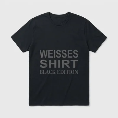 Lustiger Spruch Weißes Black T-Shirt – Klassisches T-Shirt in Schwarz