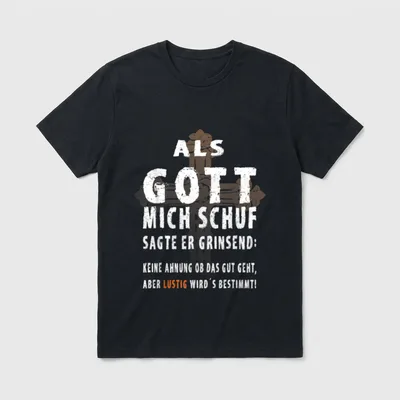 Humor Spruch T-Shirt – Klassisches T-Shirt in Schwarz