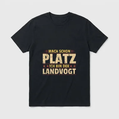 Mach Schon Platz ich T-Shirt – Klassisches T-Shirt in Schwarz