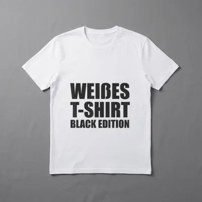 Black Edition Schwarze Edition T-Shirt – Klassisches T-Shirt in Schwarz