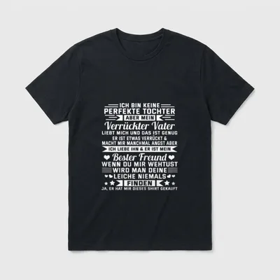 Ich bin keine perfekte T-Shirt – Klassisches T-Shirt in Schwarz