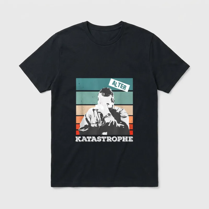 Retro Vintage Lustiger Spruch T-Shirt – Klassisches T-Shirt in Schwarz