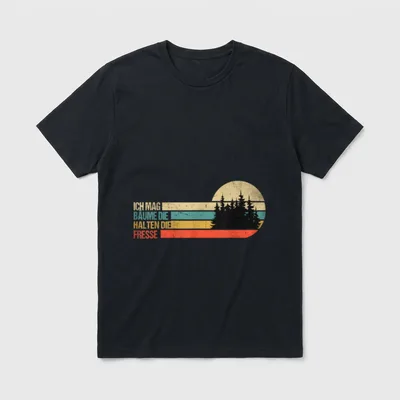 Lustiger Spruch Retro Ich T-Shirt – Klassisches T-Shirt in Schwarz