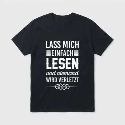Bücher lesen Leseratte Bücherwurm T-Shirt – Klassisches T-Shirt in Schwarz