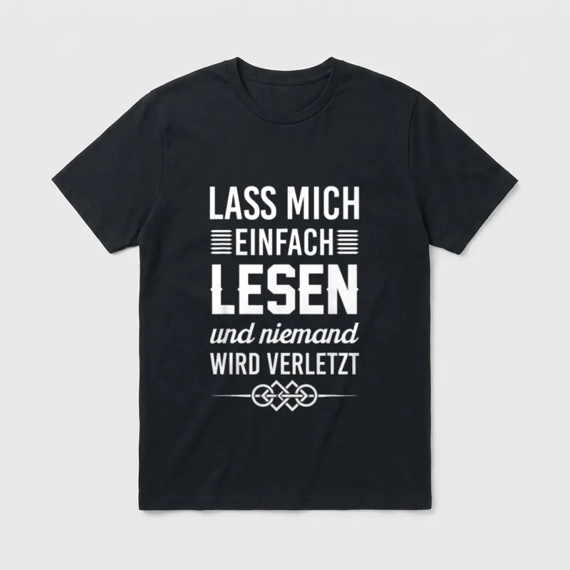 Bücher lesen Leseratte Bücherwurm T-Shirt – Klassisches T-Shirt in Schwarz