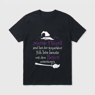 Hexen Hexe Frauen Schwarzer T-Shirt – Klassisches T-Shirt in Schwarz