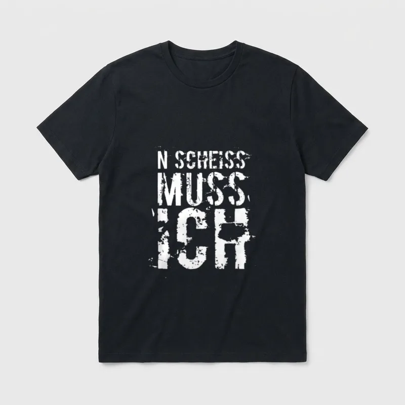 N Scheiss MUSS ICH lustige T-Shirt – Klassisches T-Shirt in Schwarz
