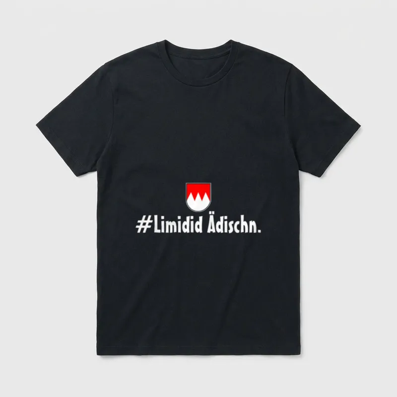 Limidid Aedian Franke Fränkisches T-Shirt – Klassisches T-Shirt in Schwarz