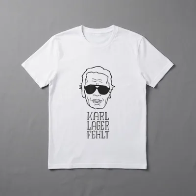 Witziges Karl Lager fehlt T-Shirt – Klassisches T-Shirt in Schwarz
